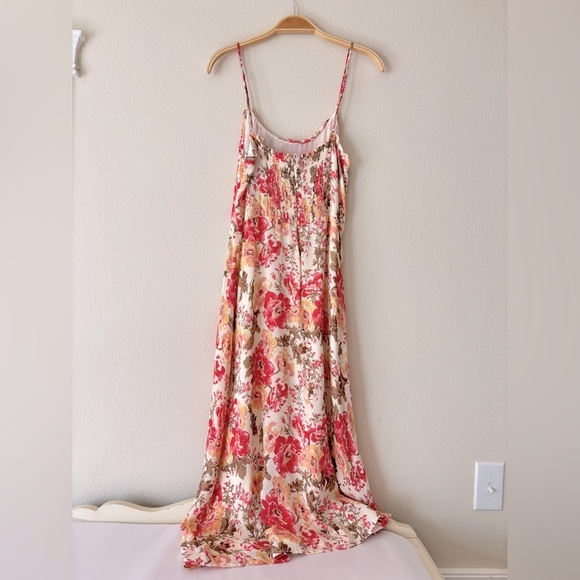 Reformation Cassandra Cream Maxi Sundress Spaghetti Strap Sleeveless Size 10 - Picture 5 of 10